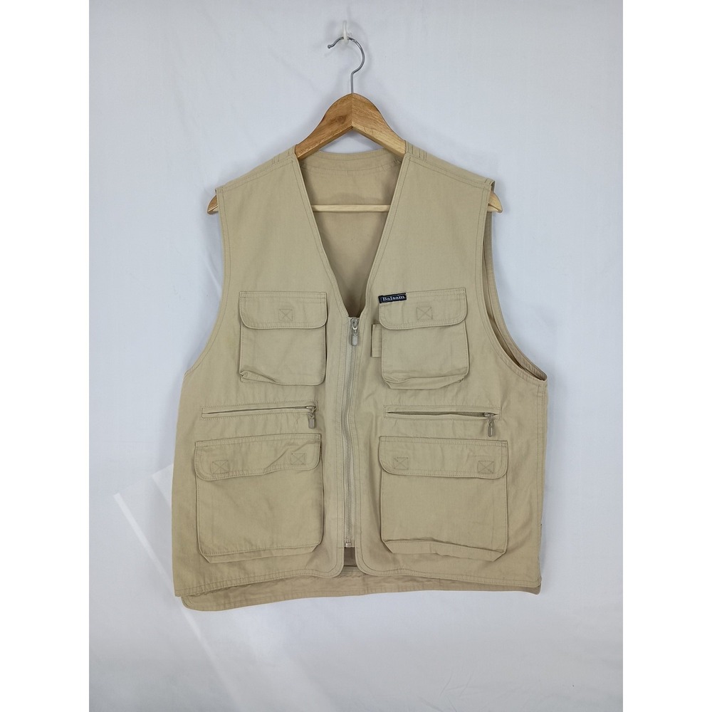 Balsam Collection Fishing Vest Tan‎ Size 50
